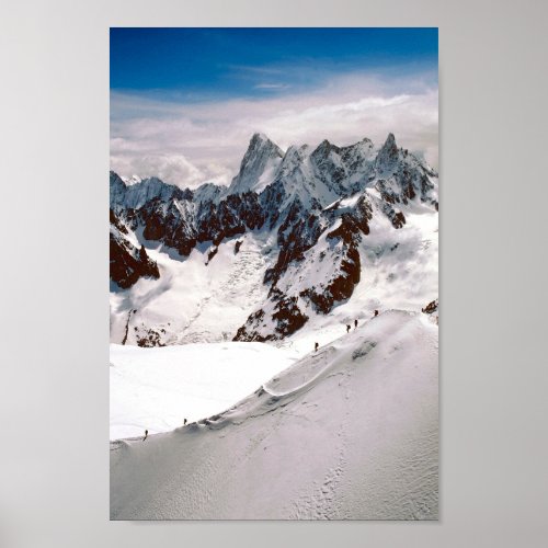 Chamonix Aiguille du Midi Mont Blanc Massif France Poster