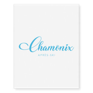 CHAMONIX Apres-Ski Temporary Tattoos