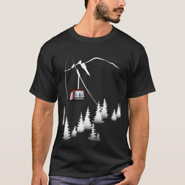 Chamonix Cable Car Aiguille Du Midi  Active T-Shirt (Front)