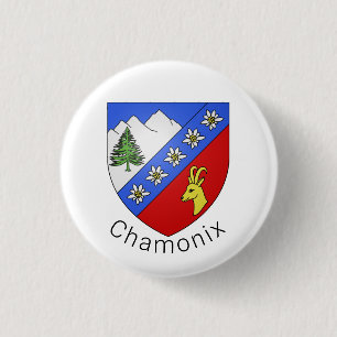 Chamonix coat of arms button