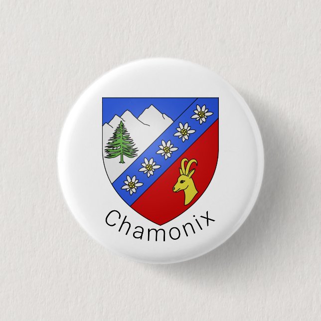 Chamonix coat of arms button (Front)