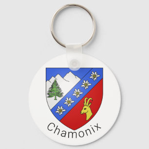 Chamonix coat of arms keychain