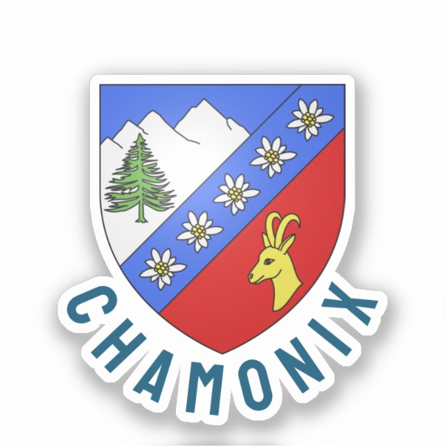 Chamonix coat of arms sticker (Front)