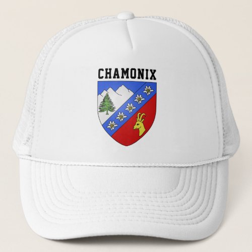 Chamonix coat of arms trucker hat