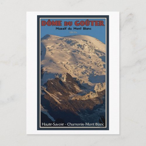 Chamonix _ Dome du Gouter Postcard