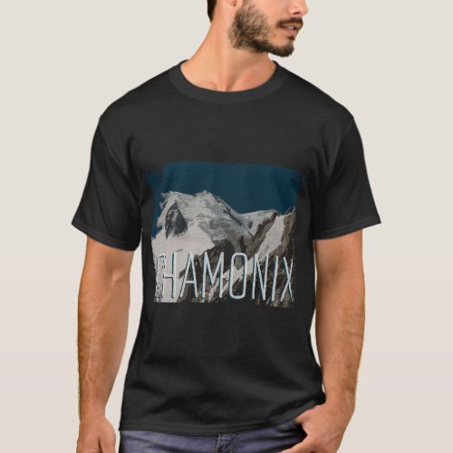 Chamonix France By Lad Graphics T_Shirt