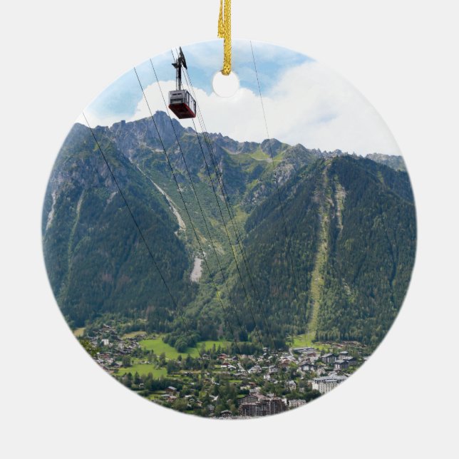 Chamonix - France Ceramic Ornament (Back)