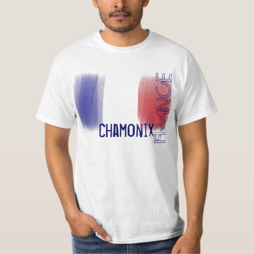 Chamonix France flag value tee