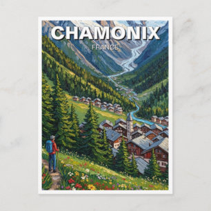 Chamonix France Mont Blanc Postcard