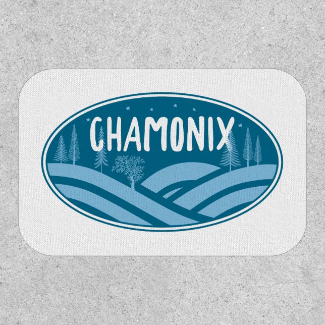 Chamonix France Outdoors Patch (Front)