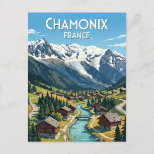 Chamonix France Postcard