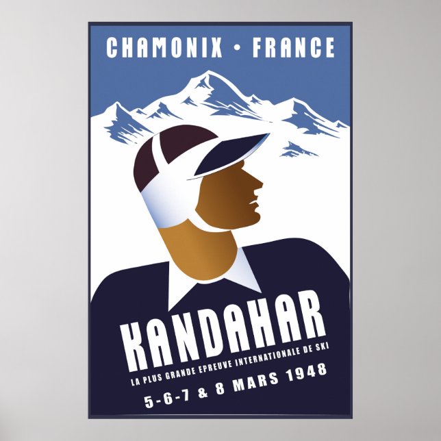 Chamonix, France, Ski Poster (Front)