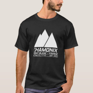 Chamonix France Ski Resort Mont Blanc Skiing Esse T-Shirt