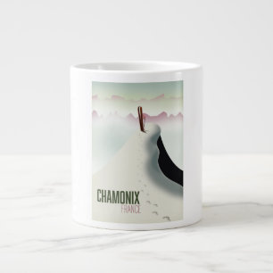 Chamonix France ski travel poster Giant Coffee Mug