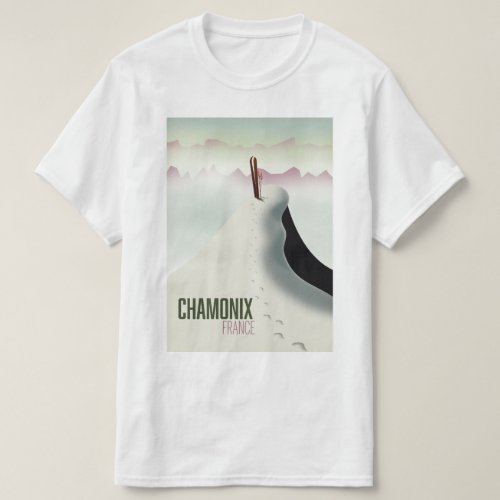 Chamonix France ski travel poster T_Shirt