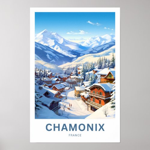 Chamonix France Travel Print