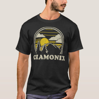Chamonix France Vintage Hiking Mountains T-Shirt