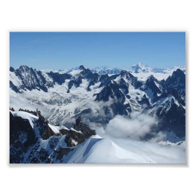 Chamonix French Alps Photo Print (Front)