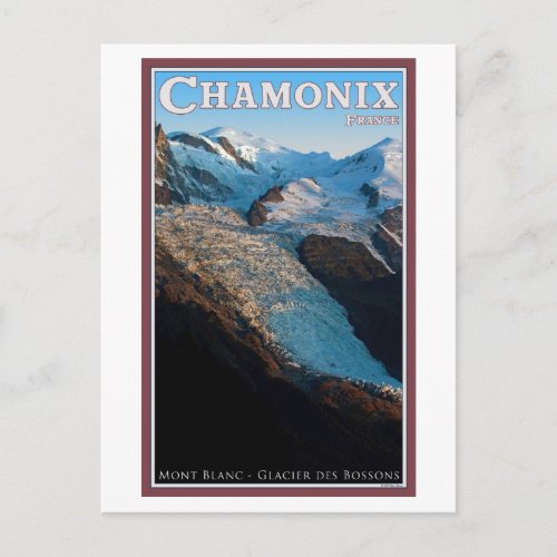 Chamonix _ Glacier des Bossons Postcard