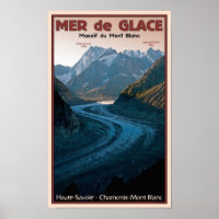 Chamonix - Mer de Glace Poster