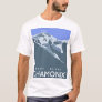 Chamonix, Mont-Blanc, digitally drawn, souvenir  T-Shirt