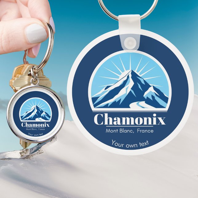 Chamonix Mont Blanc France gift souvenir  Keychain (Creator Uploaded)