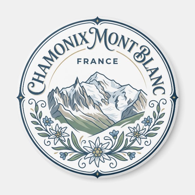 Chamonix-Mont-Blanc France Magnet (Front)