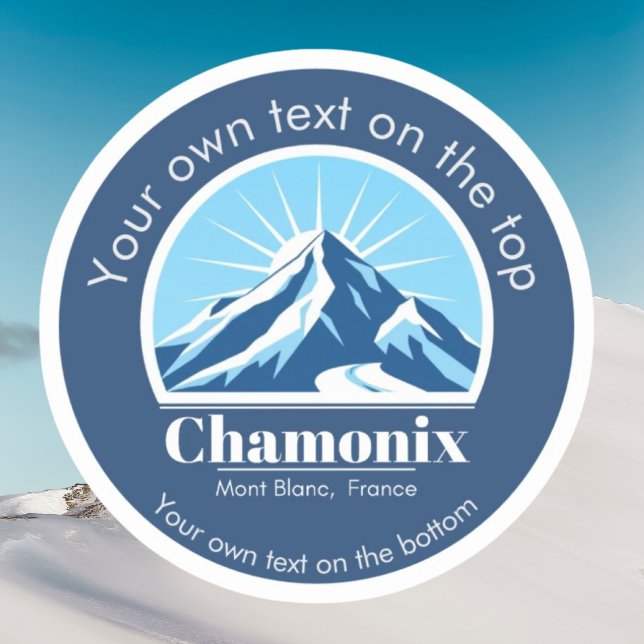 Chamonix Mont Blanc France ski resort   Sticker (Creator Uploaded)
