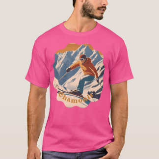 Chamonix Mont Blanc France - Vintage Travel T-Shirt