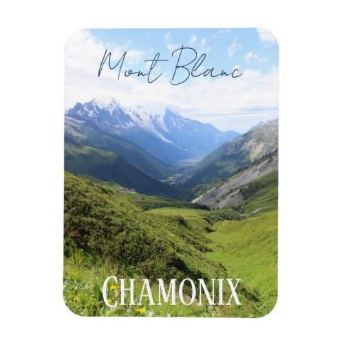 Chamonix Mont Blanc French Alpes summer Magnet