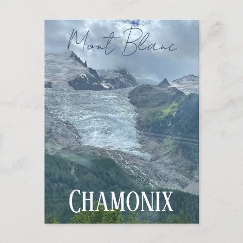 Chamonix Mont Blanc French Alpes summer Postcard