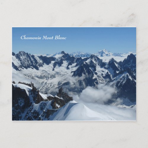 Chamonix Mont Blanc French Alps Postcard