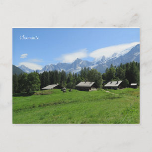 Chamonix Mont Blanc French Alps Postcard