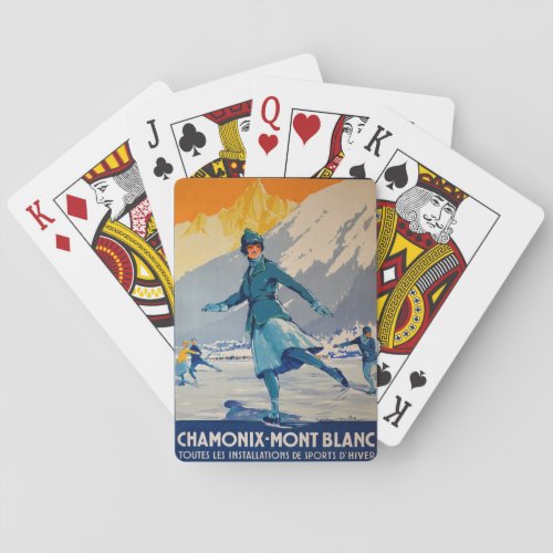 Chamonix  Mont Blanc Playing Cards