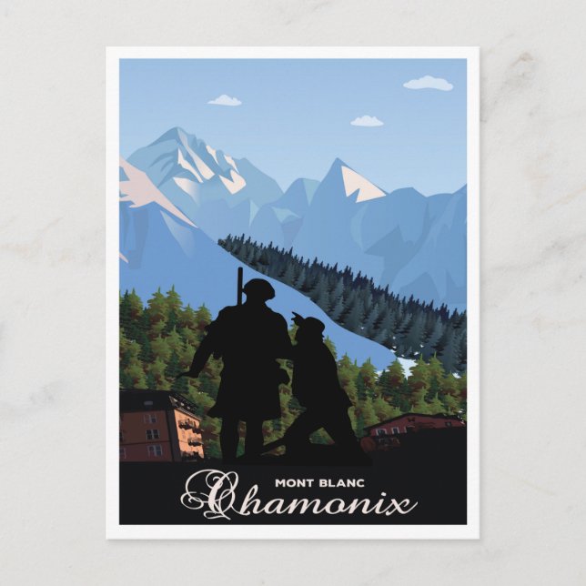 Chamonix,Mont Blanc, Postcard (Front)