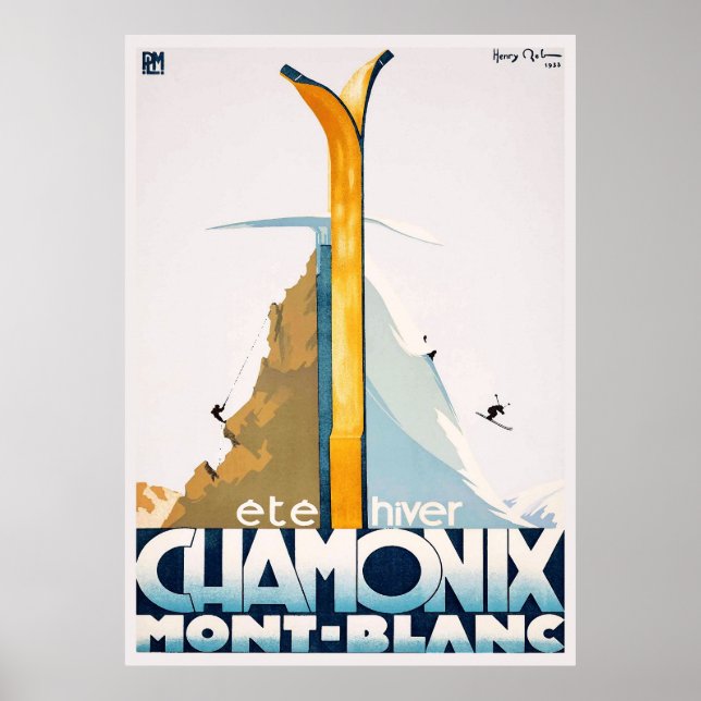 Chamonix Mont Blanc Poster (Front)