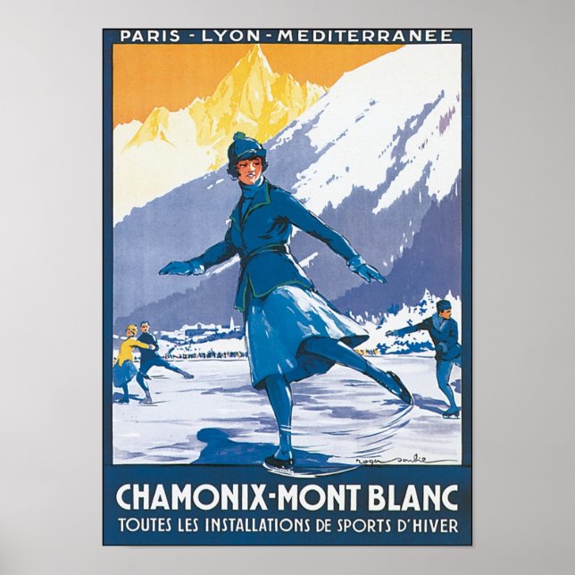 Chamonix Mont Blanc Poster (Front)