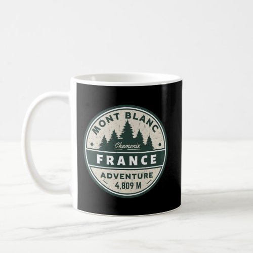 Chamonix Mont Blanc Resort Area On France And Ital Coffee Mug