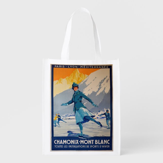 Chamonix – Mont Blanc Reusable Grocery Bag (Front)