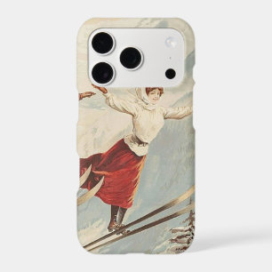 Chamonix Mont Blanc Vintage French Skiing Poster iPhone 17 Pro Case