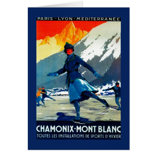 Chamonix-Mont Blanc Vintage PosterEurope (Front)