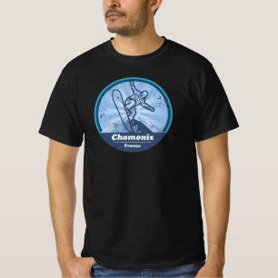 Chamonix Ski resort - Snowboard T-Shirt