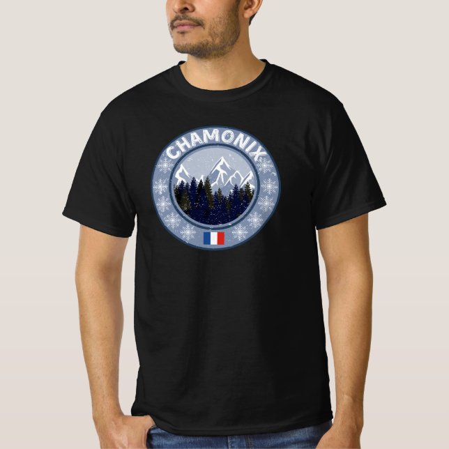 Chamonix Ski Resort T-Shirt (Front)