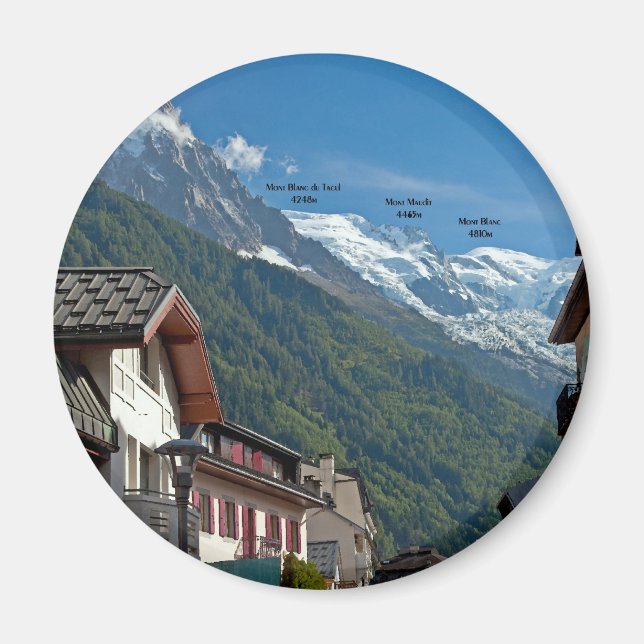 Chamonix Town Magnet (Front)