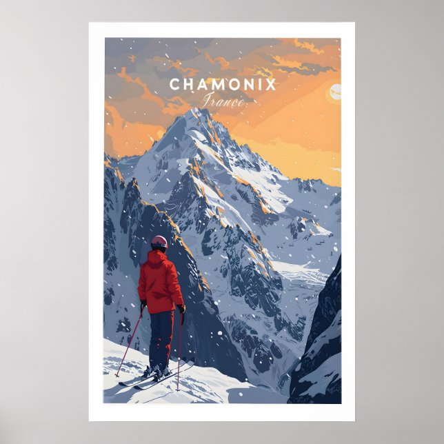 Chamonix Travel Poster - France 1 (Front)