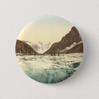 Chamonix Valley - Mer de Glace Pinback Button