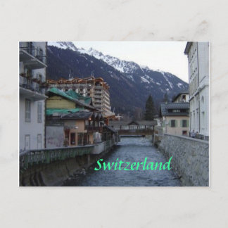 Chamonix Village Postcard