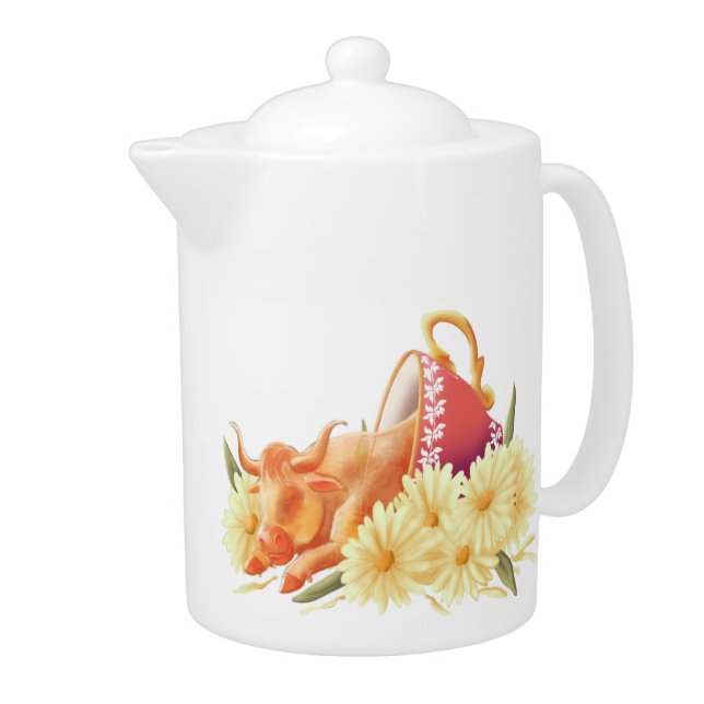 ChaMOOmile Tea Pot (Right)