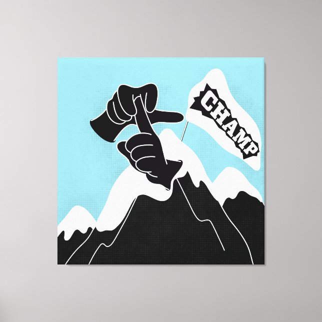 Champ - ASL Design Canvas Print (Front)