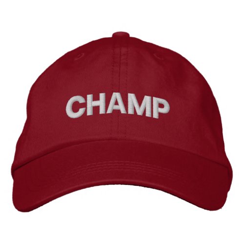 CHAMP EMBROIDERED BASEBALL CAP